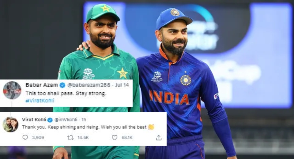 Kohli and Babar convo on Twitter is winning hearts