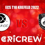 KCC vs DB Live Score starts on 22nd August, Match 25 at 12:00 PM IST and Match 26 at 2:00 PM IST and Match 18 at 2:00 PM IST at Bayer Uerdingen Cricket Ground..