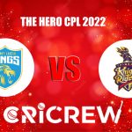 BR vs TKR Live Score starts on 7 Sep 2022, Wed, 7:30 PM IST at Warner Park, Basseterre, St Kitts, Basseterre. Here on www.cricrew.com you can find all Live, Upc