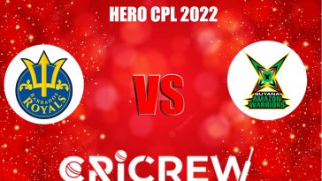 GUY vs BR Live Score starts on 27 Sep 2022, Tue, 7:30 PM IST at Warner Park, Basseterre, St Kitts, Basseterre. Here on www.cricrew.com you can find all Live....