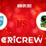 GUY vs BR Live Score starts on Sep 25, 2022, 18:00 IST at Warner Park, Basseterre, St Kitts, Basseterre. Here on www.cricrew.com you can find all Live, Upcoming