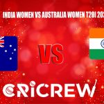 IND-W vs AUS-W Live Score starts on 20 Dec 2022, Tue, 7:00 PM IST, Brabourne Stadium, Mumbai. Here on www.cricrew.com you can find all Live, Upcoming and Recen.