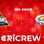 GT vs MI Live Score starts on 25th April 2023 at Punjab Cricket Association IS Bindra Stadium, Mohali, India. Here on www.cricrew.com you can find all Live, Upc