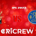 RCB vs RR Live Score starts on 23rd April 2023 at Punjab Cricket Association IS Bindra Stadium, Mohali, India. Here on www.cricrew.com you can find all Live, Up