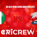 TAN U-19 vs NIG U-19 Live Score starts on,29th July 2023 at University of Dar es Salaam Ground, Harare. Here on www.cricrew.com you can find all Live, Upcomi...