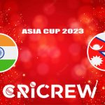 IND vs NEP Live Score starts on 4 Sep 2023, Mon, 3:00 PM IST at Multan Cricket Stadium, Multan Here on www.cricrew.com you can find all Live, Upcoming and Recen