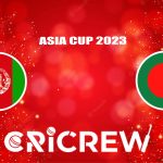 BAN vs AFG Live Score starts on 3 Sep 2023, Sun, 3:00 PM IST at Multan Cricket Stadium, Multan Here on www.cricrew.com you can find all Live, Upcoming and Recen