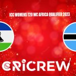 LES-W vs BOT-W Live Score starts on Sunday, 3rd September 2023 at Botswana Cricket Association Oval 2, Gaborone Here on www.cricrew.com you can find all Live, U