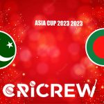 PAK vs BAN Live Score starts on 6 Sep 2023, Tue, 3:00 PM IST at Multan Cricket Stadium, Multan Here on www.cricrew.com you can find all Live, Upcoming and Recen
