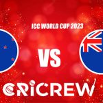 AUS vs NZ Live Score starts on 28 Oct 2023 at MA Chidambaram Stadium, Chepauk, Chennai Here on www.cricrew.com you can find all Live, Upcoming and Recent Matche