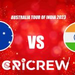 IND vs AUS Live Score starts on 24 Sep 2023, Sun, 1:30 PM IST, at Punjab Cricket Association IS Bindra Stadium. Here on www.cricrew.com you can find all Live, U
