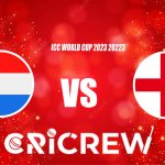 ENG vs NED Live Score starts on November 8, 2023, 2:00 PM IST at Arun Jaitley Stadium, Delhian Here on www.cricrew.com you can find all Live, Upcoming and Recen