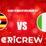 NIG vs UGA Live Score starts on 27 Nov 2023, Mon, 6:00 PM IST at Wanderers Cricket Ground, Windhoek, GuwahatiHere on www.cricrew.com you can find all Live, Upco