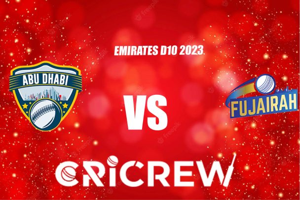 ABD vs FUJ Live Score starts on, 20 Dec 2023, Wed, 2:15 PM IST at Malek Cricket Ground 1, United Arab Emirates, India. Here on www.cricrew.com you can find all .