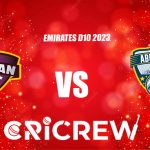 AJM vs ABD Live Score starts on 23th Dec 2023 at Malek Cricket Stadium., Chennai Here on www.cricrew.com you can find all Live, Upcoming and Recent Matches.....