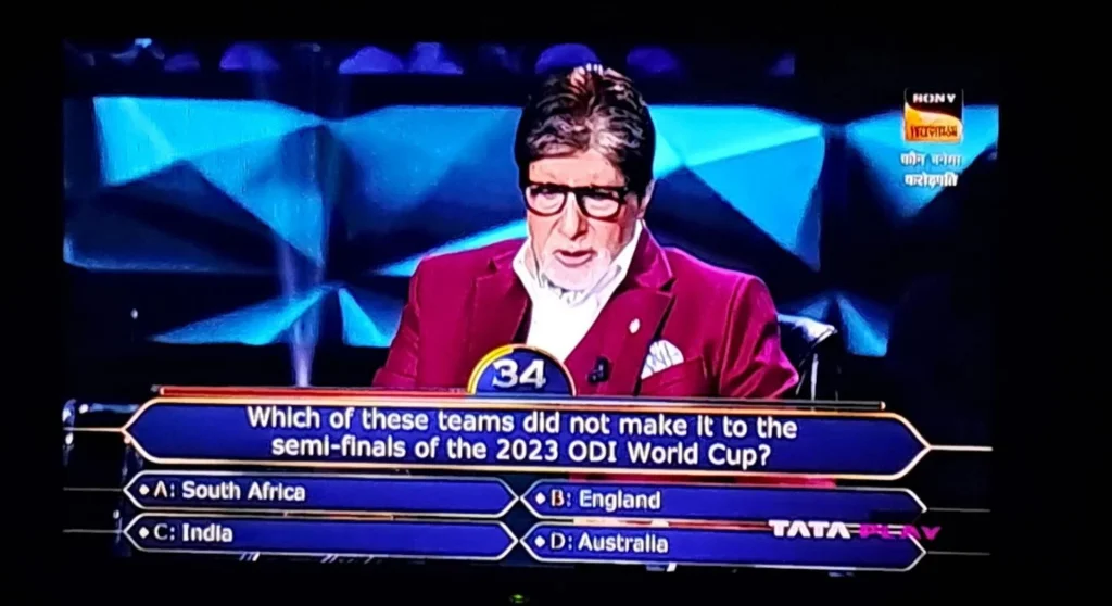 In a recent episode of the iconic Indian television quiz show 'Kaun Banega Crorepati' (KBC), legendary Bollywood actor Amitabh Bachchan introduced a question related to the 2023 ODI World Cup, testing contestants' cricket knowledge. The question posed required participants to identify the team that did not qualify for the semifinals among four options: South Africa, India, Australia, and England.

Interestingly, the 2019 World Cup champions, England, emerged as the team that failed to secure a spot in the 2023 World Cup semifinals. Despite finishing seventh in the points table with three wins in nine league games, England managed to secure a place in the 2025 ICC Champions Trophy.

The semifinalists of the 2023 World Cup included India, South Africa, New Zealand, and eventual champions Australia. India triumphed over New Zealand in the semifinals, while Australia defeated South Africa, setting the stage for an intense final.

The championship clash saw the Pat Cummins-led Australia emerging victorious against Rohit Sharma's India, clinching the title with a six-wicket win. This marked Australia's sixth ODI World Cup title, solidifying their status as the team with the most titles in ODI history. Remarkably, no other team has won more than two ODI World Cup titles to date.

Amitabh Bachchan's inclusion of the 2023 ODI World Cup question in KBC showcased the intricacies of the tournament and challenged contestants' cricket knowledge. The unpredictability of the World Cup, with England missing the semifinals, added an unexpected twist to the competition, making it an intriguing topic for discussion.

'Kaun Banega Crorepati' (KBC), which debuted in 2000, stands as one of the longest-running and iconic Indian television quiz shows. Hosted by Amitabh Bachchan, the show's charismatic and engaging style has played a significant role in its enduring success. The incorporation of cricket-related questions continues to captivate and entertain the audience, further enhancing KBC's status as a cultural phenomenon in Indian television history.