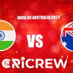 IND vs AUS Live Score starts on 3 Dec 2023, Sun, 7:00 PM IST at Narendra Modi Stadium, Ahmedabad. Here on www.cricrew.com you can find all Live, Upcoming and Re