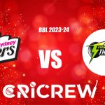 THU vs SIX Live Score starts on 30 Dec 2023, Sat, 1:45 PM IST at Perth Stadium. Here on www.cricrew.com you can find all Live, Upcoming and Recent Matches......