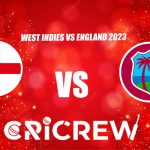 WI vs ENG Live Score starts on 6 Dec 2023, Wed, 7:45 PM IST, at Sir Vivian Richards Stadium, North Sound, Antigua. Here on www.cricrew.com you can find all Live