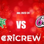 STA vs SIX Live Score starts on Saturday, 6th January 2024 at Perth Stadium. Here on www.cricrew.com you can find all Live, Upcoming and Recent Matches.........